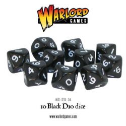 D10 Dice Pack - Black (10)