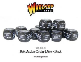 New style: Bolt Action Orders Dice packs - Black