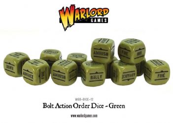 New style: Bolt Action Orders Dice packs - Green