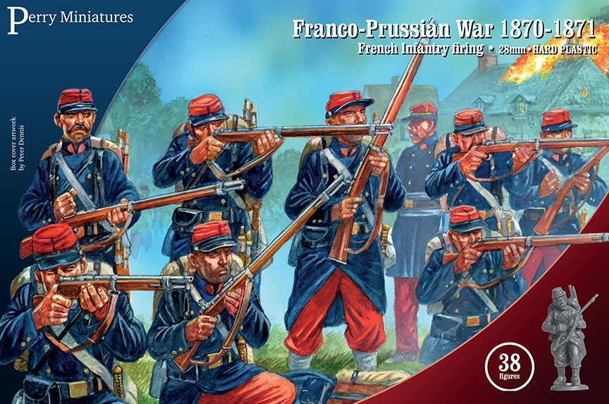 Franco-Prussian War French Infantry firing line.