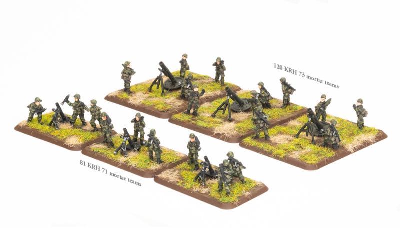 Finnish 81mm and 120mm Mortar Platoons (x21 figures)