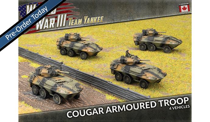 Canadian Cougar Armoured Troop (x4)