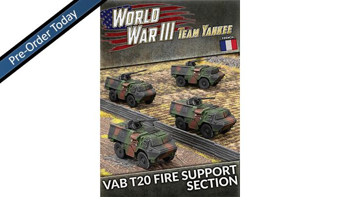 French VAB T20 Fire Support Section (x4)