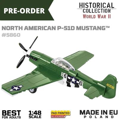Mustang P-51 brick plane model 