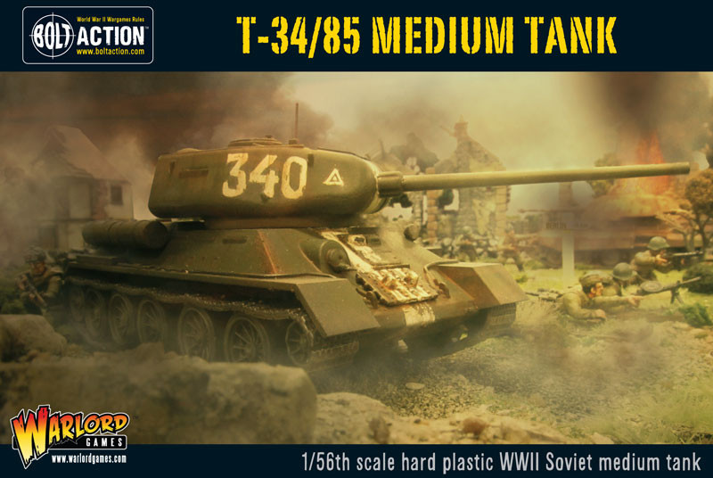 Plastic T-34/85 medium tank