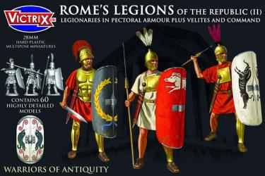 Rome's Legions of the Republic (II) in pectoral armour plus Velites and Command