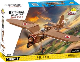 PZL P.11c Polish brick plane model