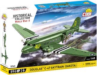 Douglas C-47 Skytrain (Dakota) brick plane model