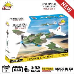 Ilyushin II 02 Sturmovik MWP 643 plane brick model