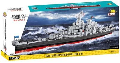 Battleship Missouri brick model