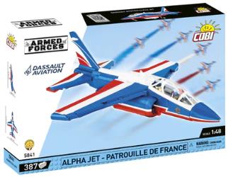 Alpha Jet Patrouille de France brick plane model