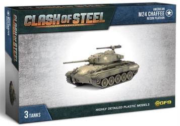 American M24 Chaffee Recon Platoon (x3 Plastic)