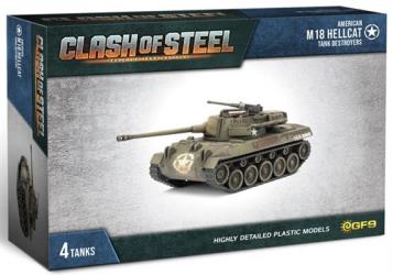 American M18 Hellcat  Tank Destroyers (x4 Plastic)