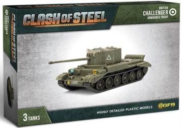 British Challenger Armoured Troop (x3 Plastic)