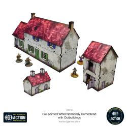 Pre-painted WWII Normandy Homestead with Outbuildings