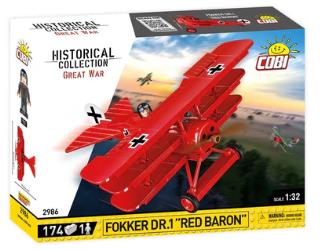 Fokker Dr. 1 Red Baron - WWI brick plane model 