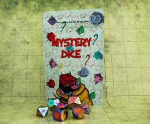 Metal Mystery DnD Dice, single pack