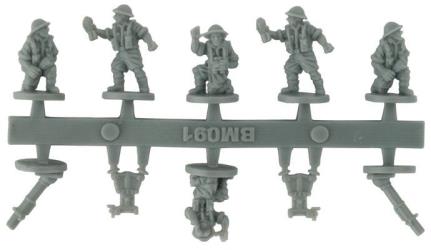 British 3 inch Mortar Platoon (8th Army) (Plastic) - Mid war