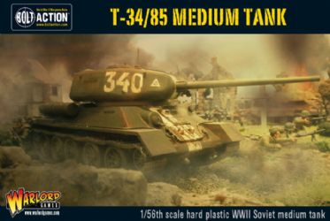 Plastic T-34/85 medium tank