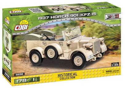 Afrika Korps 1937 Horch 901 (KFZ 15) brick car model