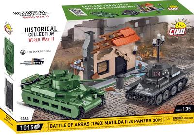 Battle of Arras (1940) Matilda II vs Panzer 38(t) diorama brick model