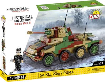 Sd. Kfz 234/2 Puma brick armoured car model