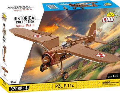 PZL P.11c Polish brick plane model