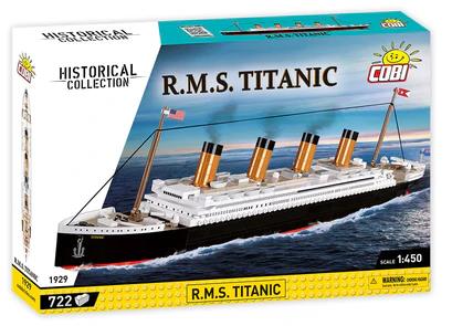 RMS Titanic ship historic brick model 