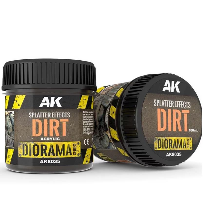 AK Diorama: Splatter Effects Dirt - 100ml (Acrylic)