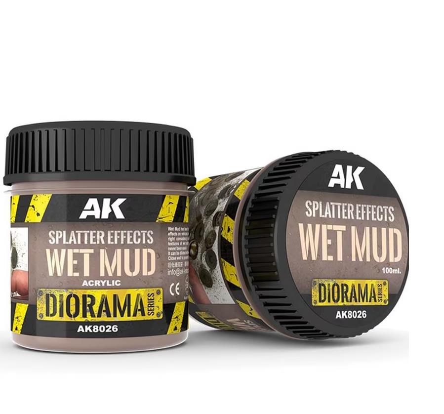 AK Diorama: Splatter Effects Wet Mud - 100ml - Base Product (Acrylic)